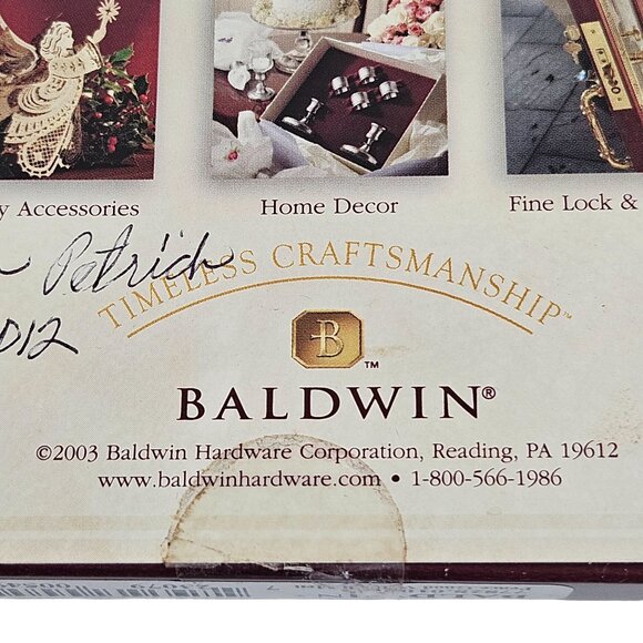 Baldwin Ornament Brass Everyday Expressions Peace Good Will To Men Christmas - Picture 7 of 12